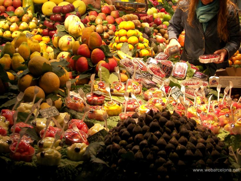 Mercado de la Boquería fruta