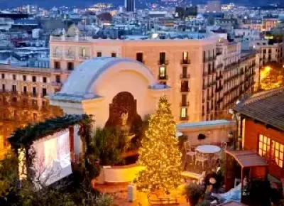 Christmas rooftop cinema at El Palace Barcelona